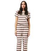 Parke Holiday Striped T-Shirt Eggnog Stripe