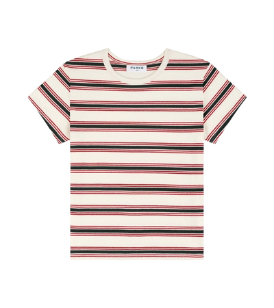 Parke Holiday Striped T-Shirt Eggnog Stripe
