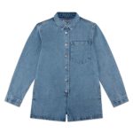 Parke Long Sleeve Denim Romper