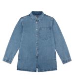 Parke Long Sleeve Denim Romper