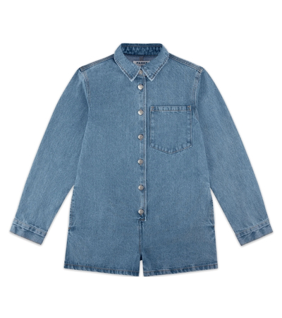 Parke Long Sleeve Denim Romper