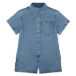 Parke Short Sleeve Denim Romper