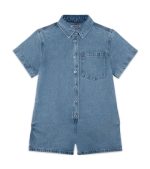 Parke Short Sleeve Denim Romper