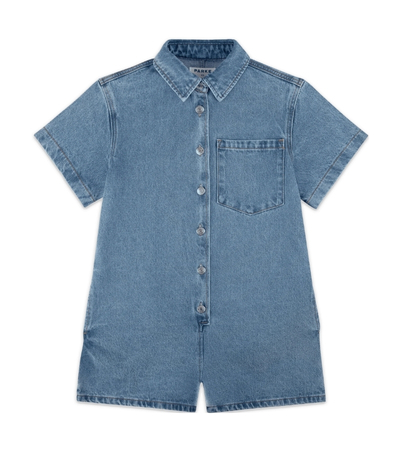 Parke Short Sleeve Denim Romper
