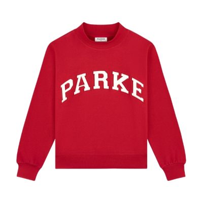 Parke Crimson Varsity Mockneck Sweatshirt
