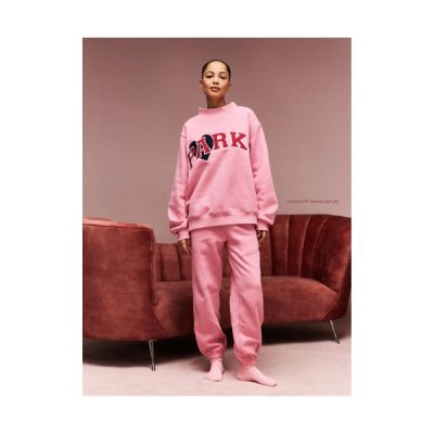 Parke Denim Heart Varsity Mockneck