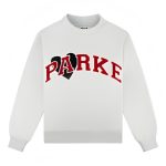 Parke Jean Heart Varsity Mockneck Sweatshirt