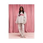 Parke Jean Heart Varsity Mockneck Sweatshirt