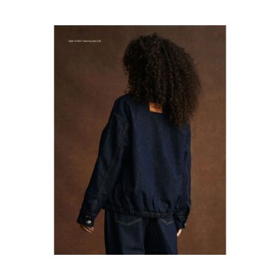 Parke Lined Denim Bomber Jacket