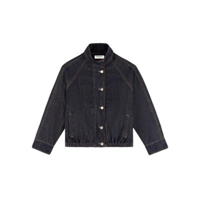 Parke Lined Denim Bomber Jacket