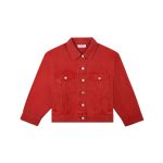 Parke Oversized Denim Red Jacket