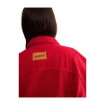 Parke Oversized Denim Red Jacket