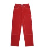 Parkee Washed Red Carpenter Denim Jeans