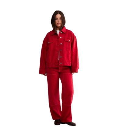 Parkee Washed Red Carpenter Denim Jeans