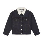 parke Sherpa Lined Oversized Denim Jacket
