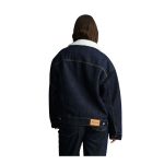parke Sherpa Lined Oversized Denim Jacket