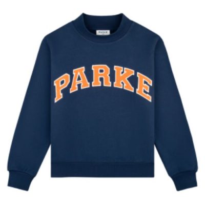 Back to School Collection Parke Varsity Denim Sweatshirt