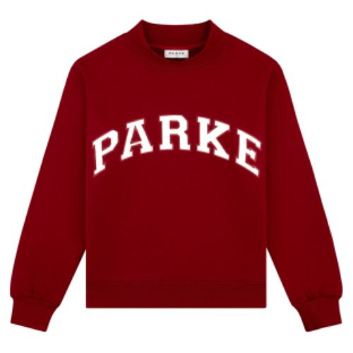 Back to School Varsity Parke Sweatshirt in Maroon Back to School Varsity Parke Sweatshirt in Maroon - Image 1