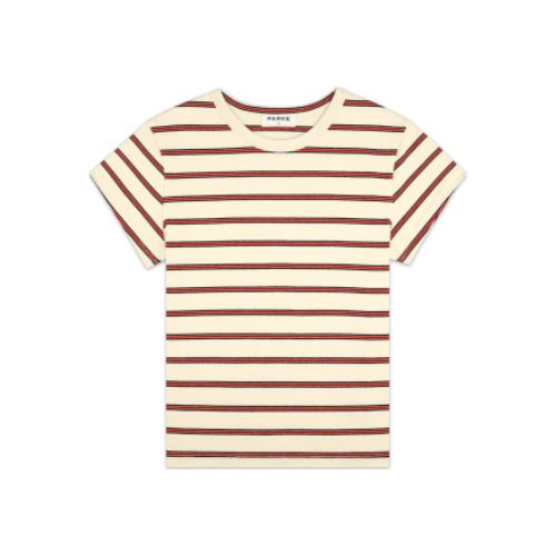 Parke Classic Firecracker Stripe Cotton Tee Parke Classic Firecracker Stripe Cotton Tee