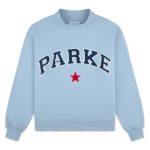 Parke Sky Coastal Star Mockneck Sweatshirt