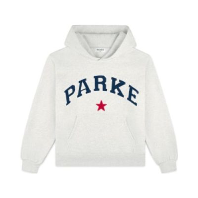 Parke Star Hoodie in Heather Grey