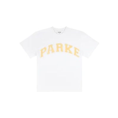 Pastel Yellow Parke Varsity Style Tee